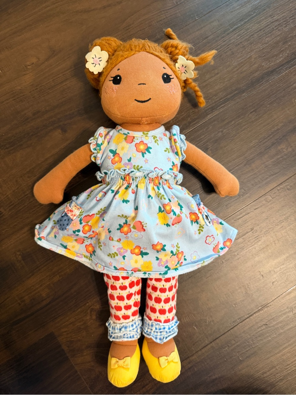 Matilda Jane Production Doll 2017 Floral Apple Outfit Cloth Rag Doll Retired